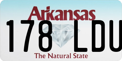 AR license plate 178LDU