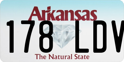 AR license plate 178LDV
