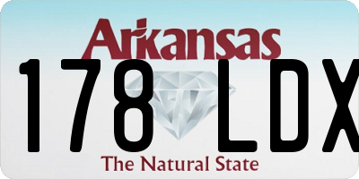 AR license plate 178LDX