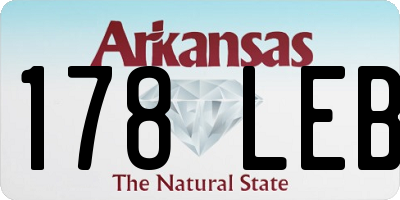 AR license plate 178LEB