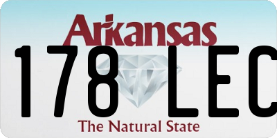 AR license plate 178LEC
