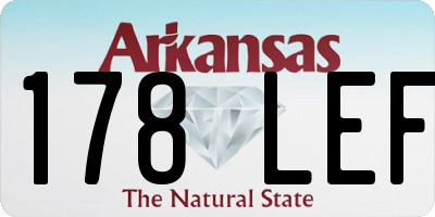 AR license plate 178LEF