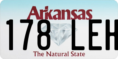 AR license plate 178LEH