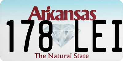 AR license plate 178LEI