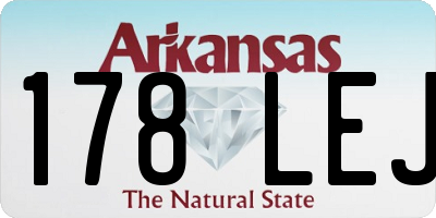 AR license plate 178LEJ