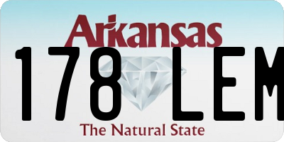 AR license plate 178LEM