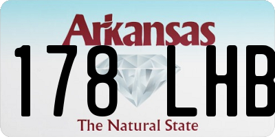AR license plate 178LHB