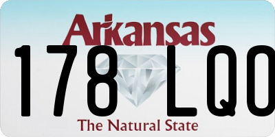 AR license plate 178LQO