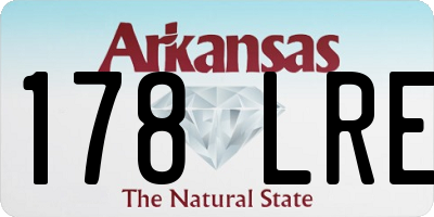 AR license plate 178LRE