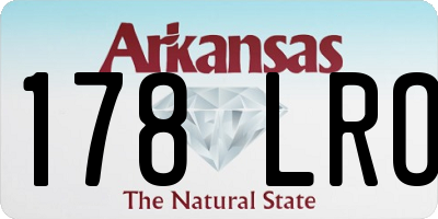 AR license plate 178LRO