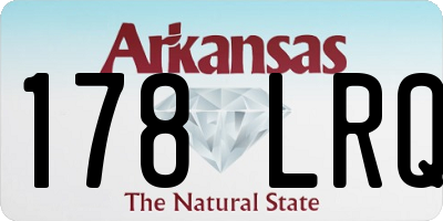 AR license plate 178LRQ