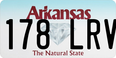 AR license plate 178LRV