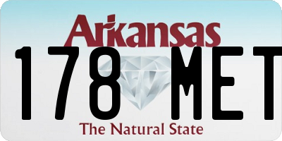 AR license plate 178MET