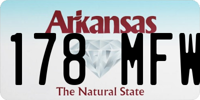 AR license plate 178MFW