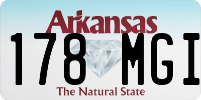 AR license plate 178MGI