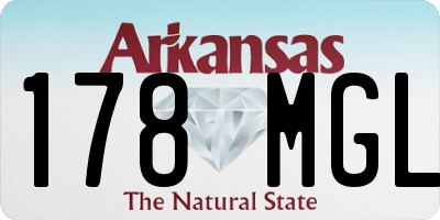 AR license plate 178MGL