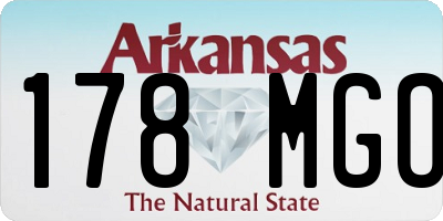 AR license plate 178MGO