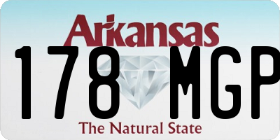 AR license plate 178MGP