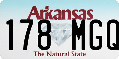 AR license plate 178MGQ