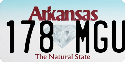 AR license plate 178MGU