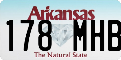 AR license plate 178MHB