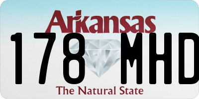 AR license plate 178MHD