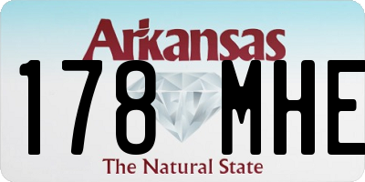 AR license plate 178MHE