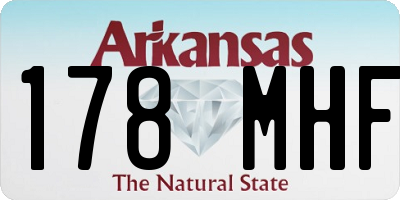 AR license plate 178MHF