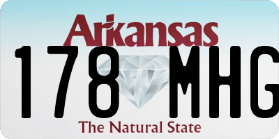 AR license plate 178MHG