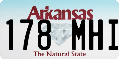 AR license plate 178MHI