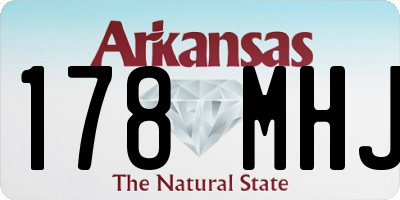 AR license plate 178MHJ