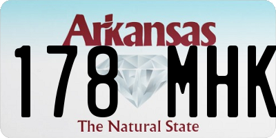 AR license plate 178MHK