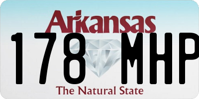 AR license plate 178MHP