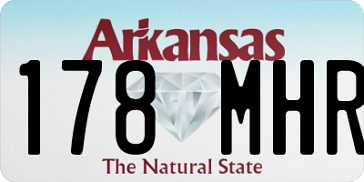 AR license plate 178MHR
