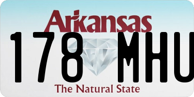 AR license plate 178MHU