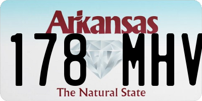 AR license plate 178MHV