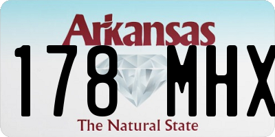 AR license plate 178MHX