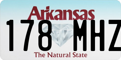 AR license plate 178MHZ