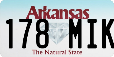 AR license plate 178MIK