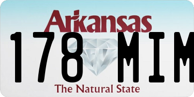 AR license plate 178MIM