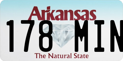 AR license plate 178MIN