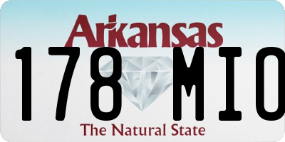 AR license plate 178MIO
