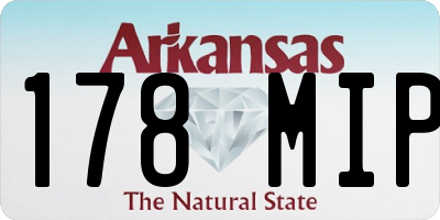 AR license plate 178MIP