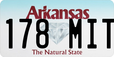 AR license plate 178MIT