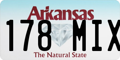 AR license plate 178MIX