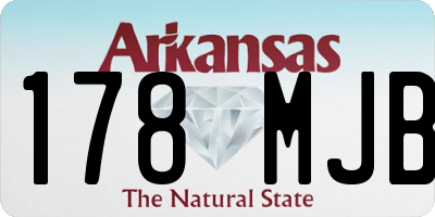 AR license plate 178MJB