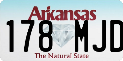 AR license plate 178MJD