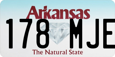 AR license plate 178MJE