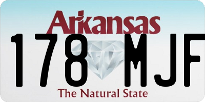 AR license plate 178MJF