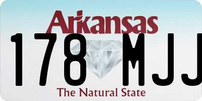 AR license plate 178MJJ
